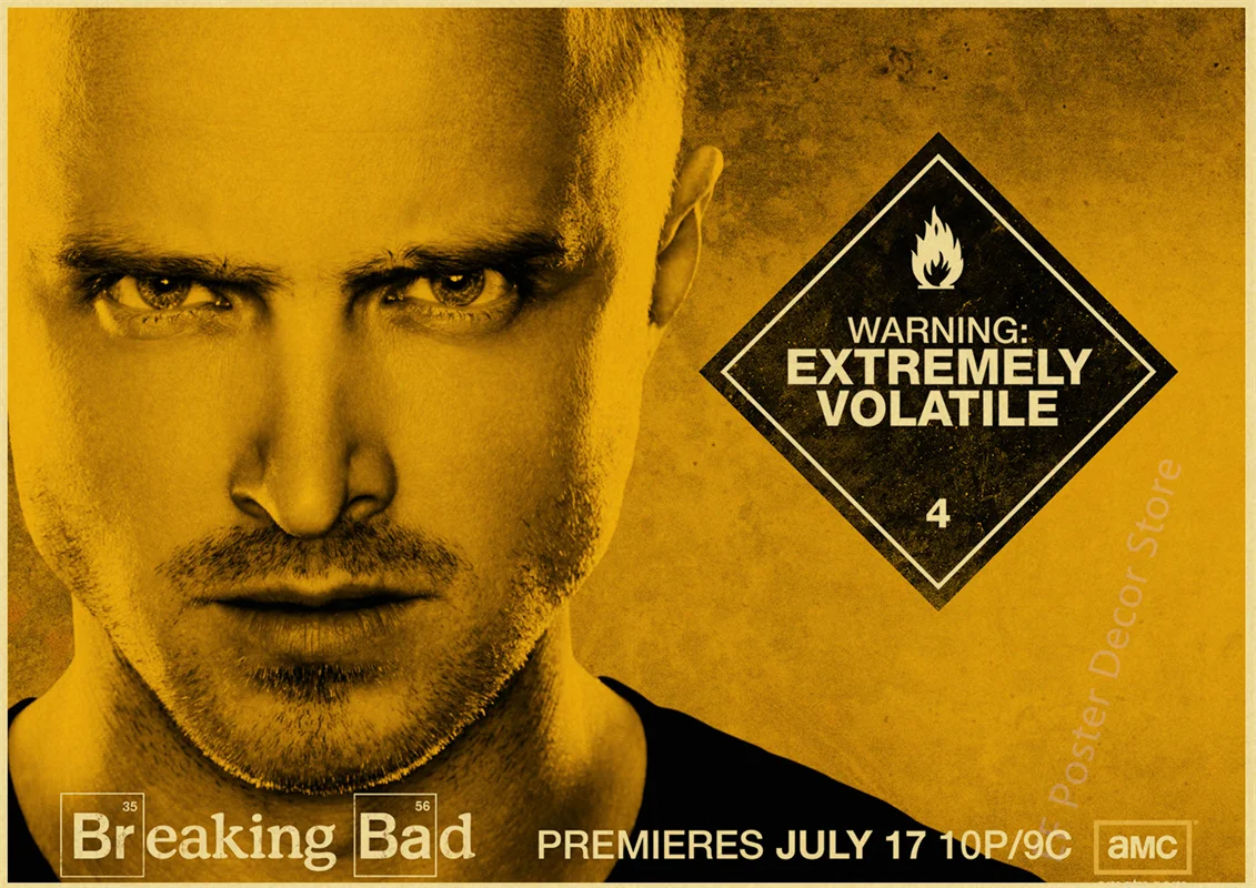 

Плакат "Во все тяжкие", набор из 4 штук, крафт-бумага