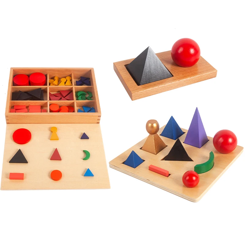 Idioma Montessori, Símbolos básicos de madera para la enseñanza de la primera infancia, juguetes de aprendizaje para niños, materiales Montessori para niños pequeños
