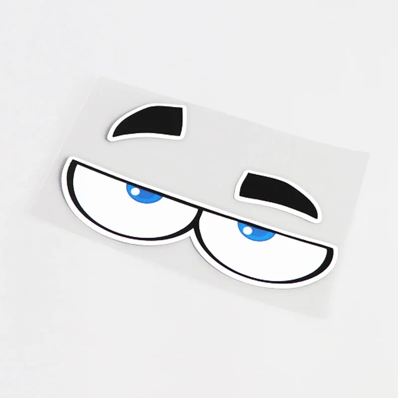 

13 см мультяшная Веселая наклейка на глаза для автомобиля мотоцикла Стикеры для украшения Внешние детали милые, наклейки для защиты от царапин