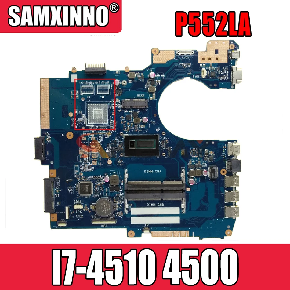 

Материнская плата для ноутбука Akemy P552LA_LJ, для Asus P552LA P552LJ P552L P552 P2520LA P2520LJ, протестированная оригинальная материнская плата I7-4510 4500