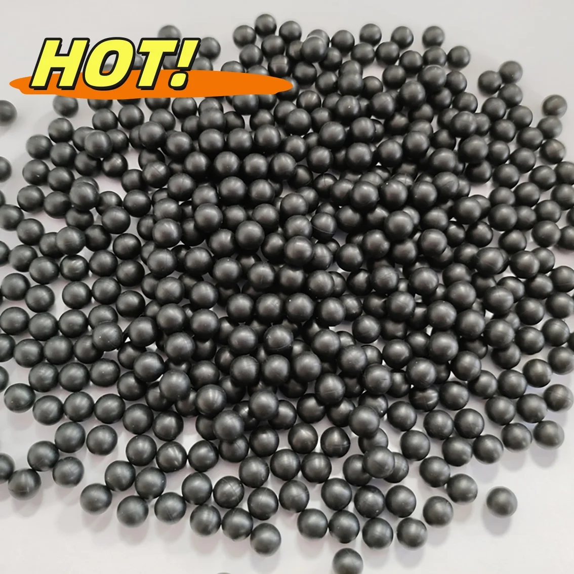 

Черный резиновый шарик 2-6.5 мм