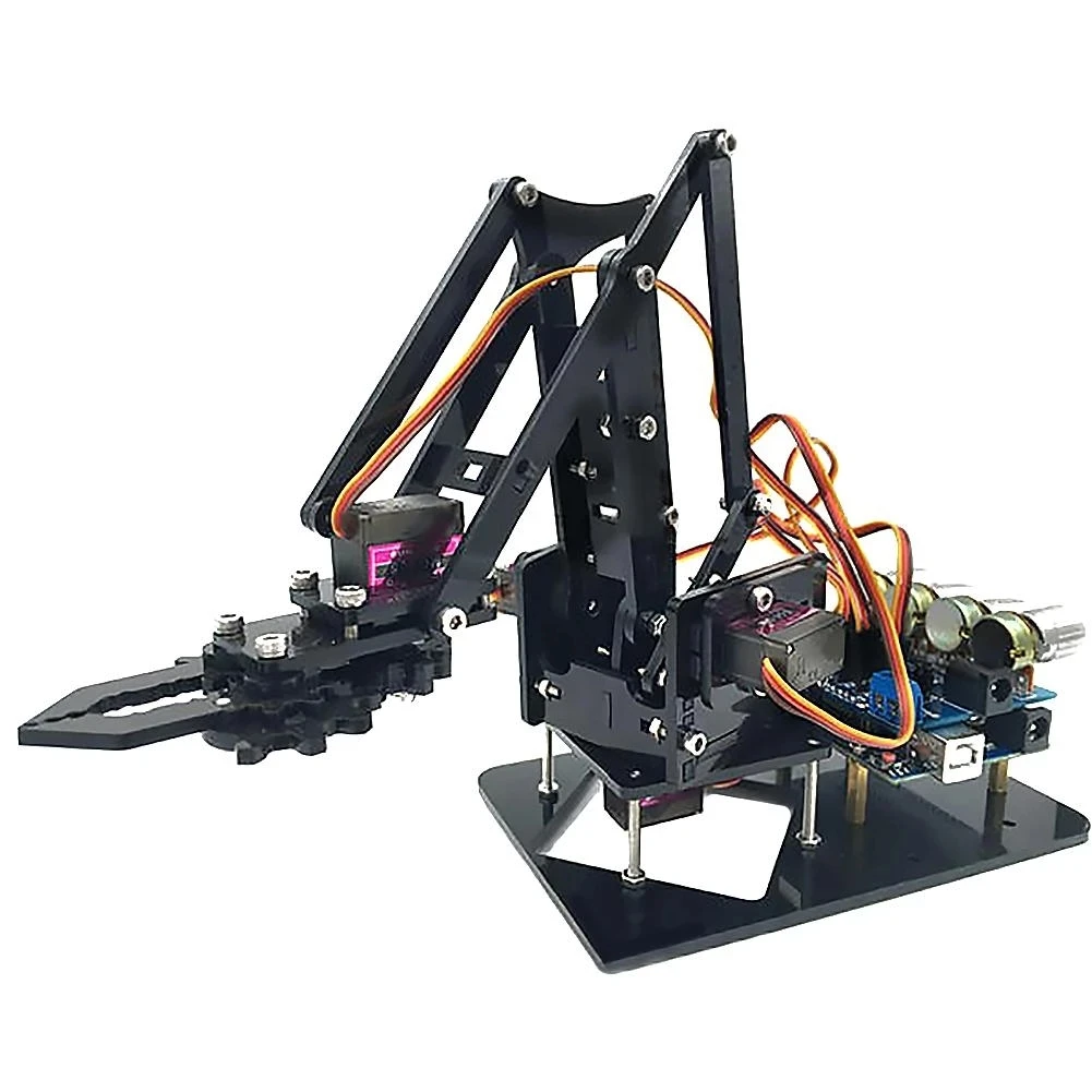

DIY Acrylic robot arm robot claw arduino kit 4DOF toys Mechanical grab Manipulator
