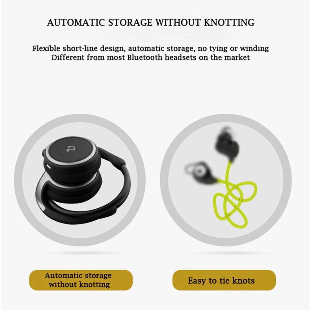 Suicen AX-698 Спортивные наушники Bluetooth Поддержка 32G TF-карты FM-радио Портативные