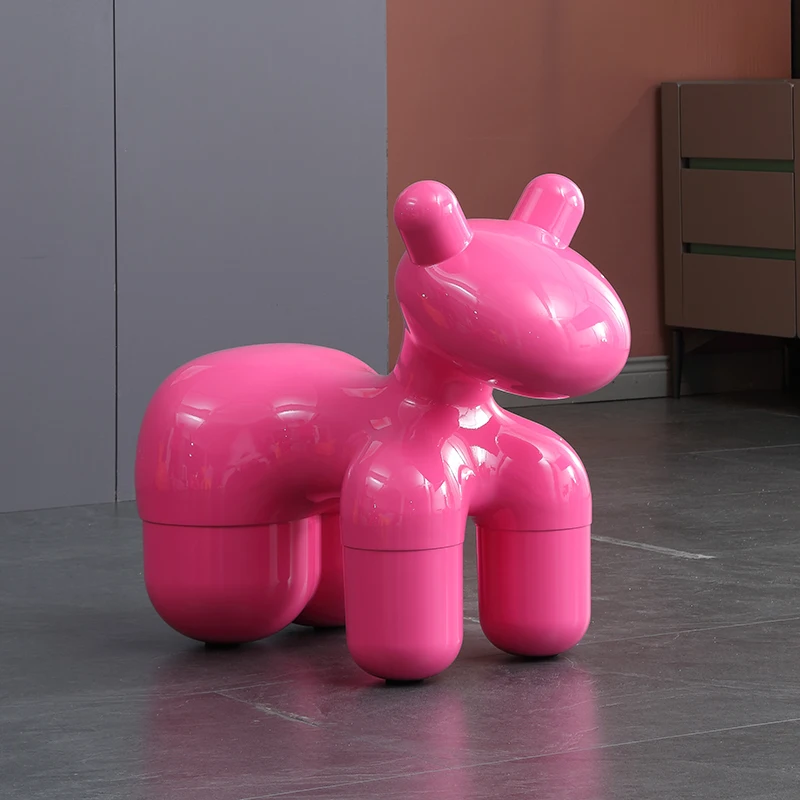 

FQ Internet Celebrity Pony Chair Creative Chair FRP Stool