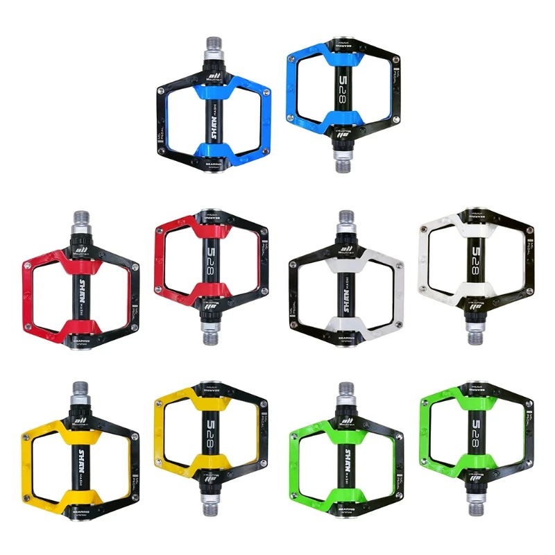 

1 Pair Road Mountain Bike Ultralight Anti-slip Flat Pedals CNC Bearings Pedal for Bicycle Bike Accessories