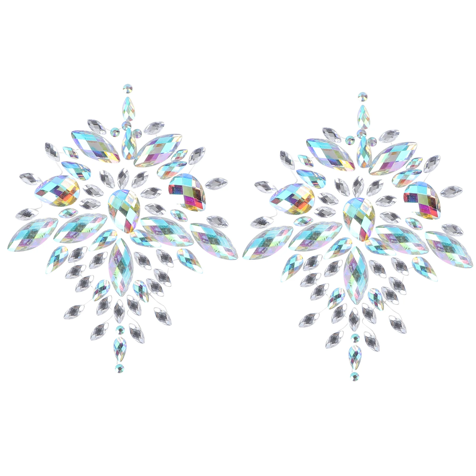 

Resin Drill Tattoo Stickers Performance Party Body Decals Decorate Women Breast Carnival