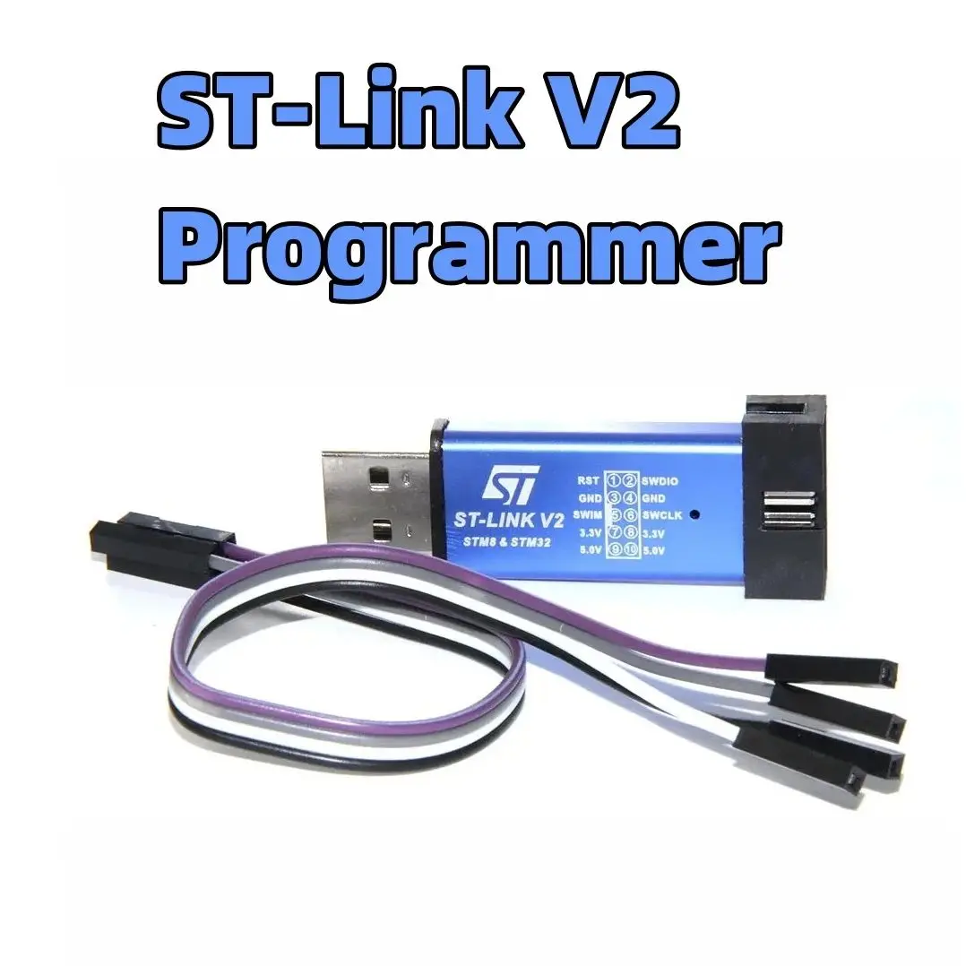 ST-Link V2 программатор Stlink Mini STM8STM32 симулятор программирования загрузки с покрытием DuPont кабель ST Link V2