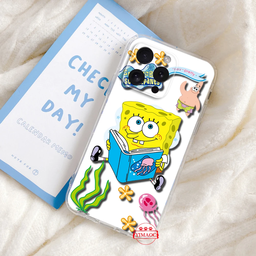 Мягкий чехол R5 SquarePants и Patrick для Redmi Note 11S 10 9 POWER Xiaomi Mi 10T 11 11T Pro F1 A3 Poco M3 M4 X3 NFC