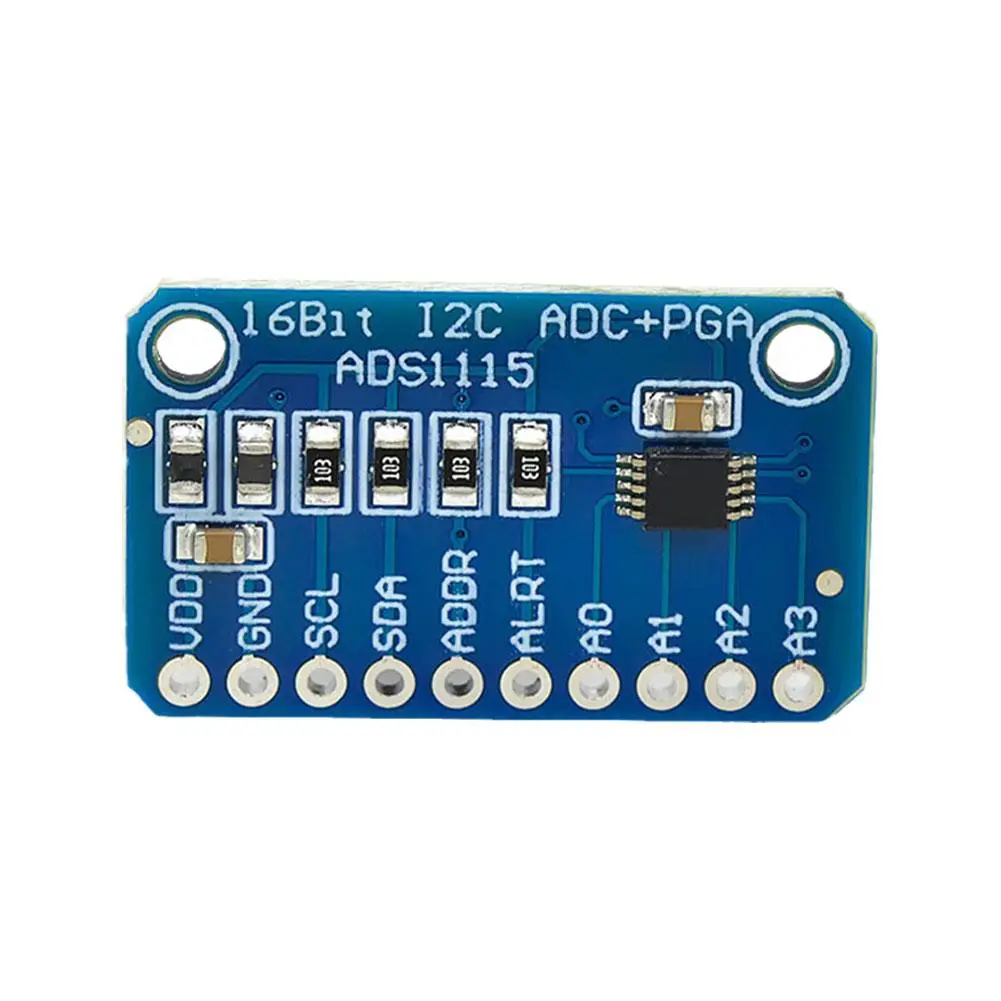 16 бит I2C ADS1115 ADS1015 модуль ADC 4-канальный с усилителем усиления 2 0 в до 5 В для Arduino RPi T5Q4