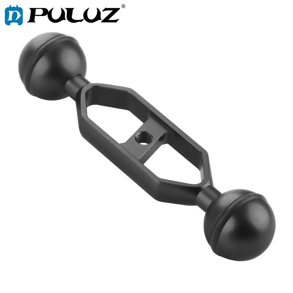 

PULUZ 5 inch 12.7 Aluminum Alloy Diving Dual Balls Arm for Underwater Torch / Video Light, Ball Diameter: 1inch /2.54