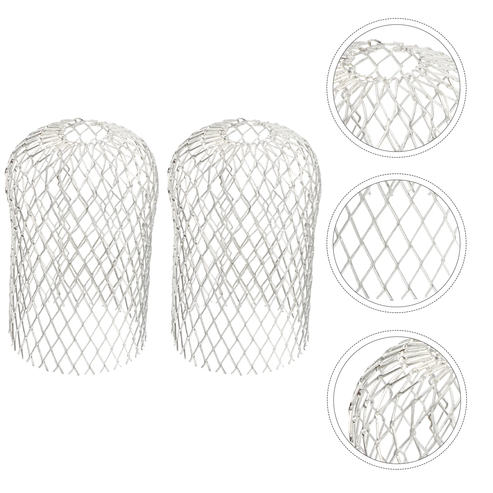 

2pcs Aluminum Sundries Filter Anti-leaf Filter Aluminum Strainer for Gutters