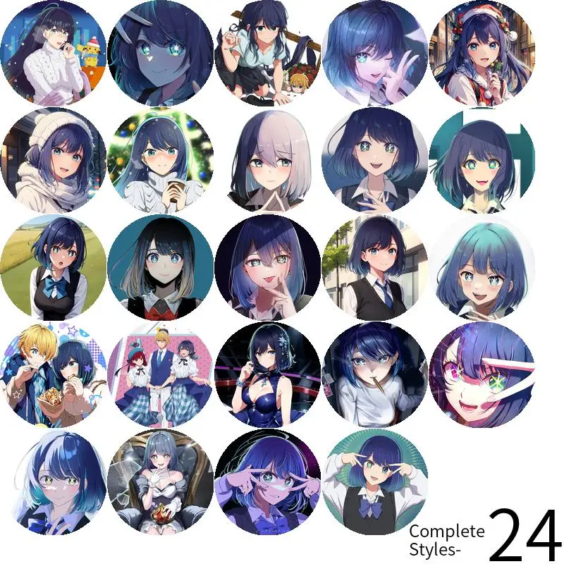 Kurokawa Akane аниме персонажи игры мягкая Кнопка значок брошь якорь периферийные