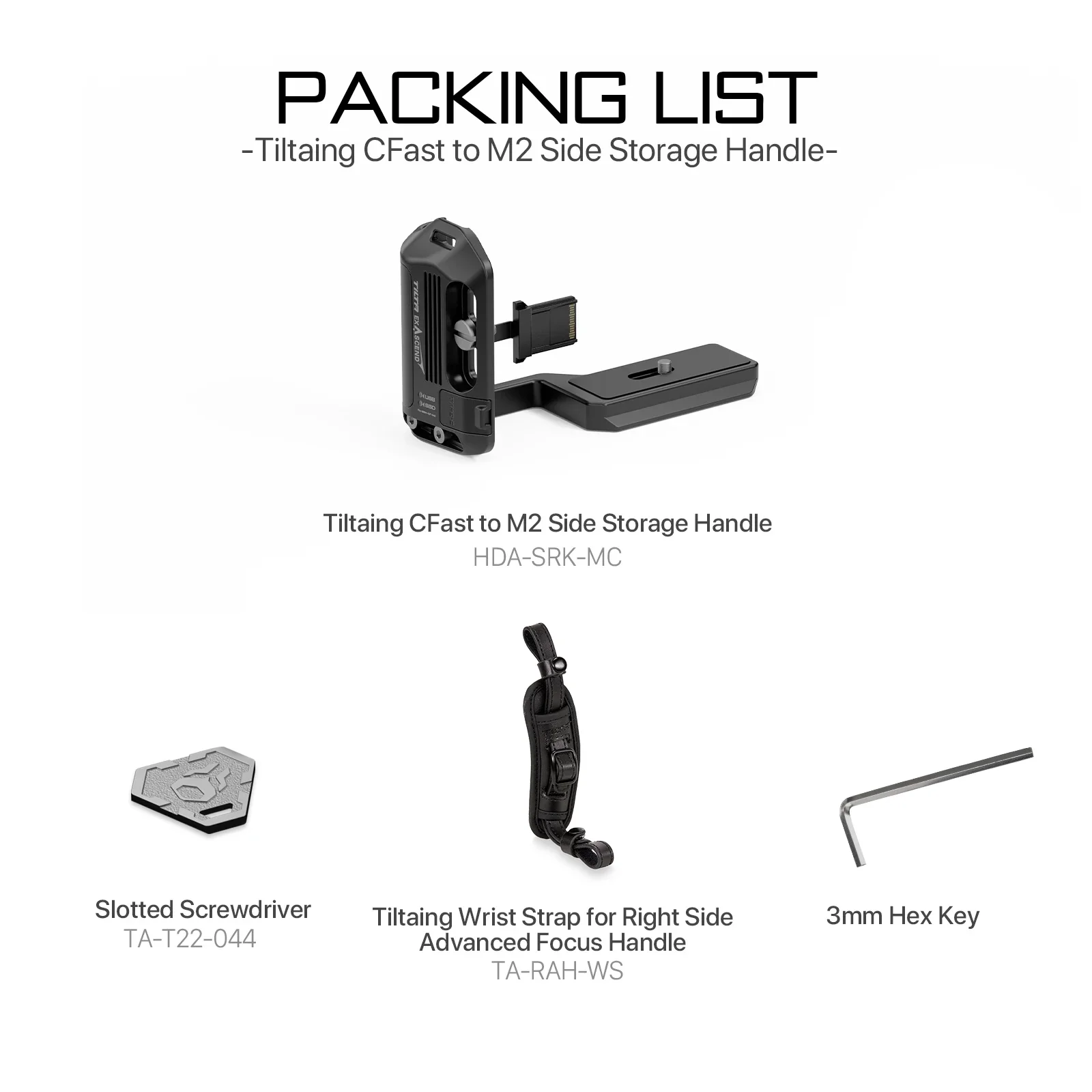 TILAT TA-SSH-CFA-M2 Tilta CFexpress Боковая ручка для хранения типа A к M.2 с камерами Sony A1 A7S3 A7M4 FX3