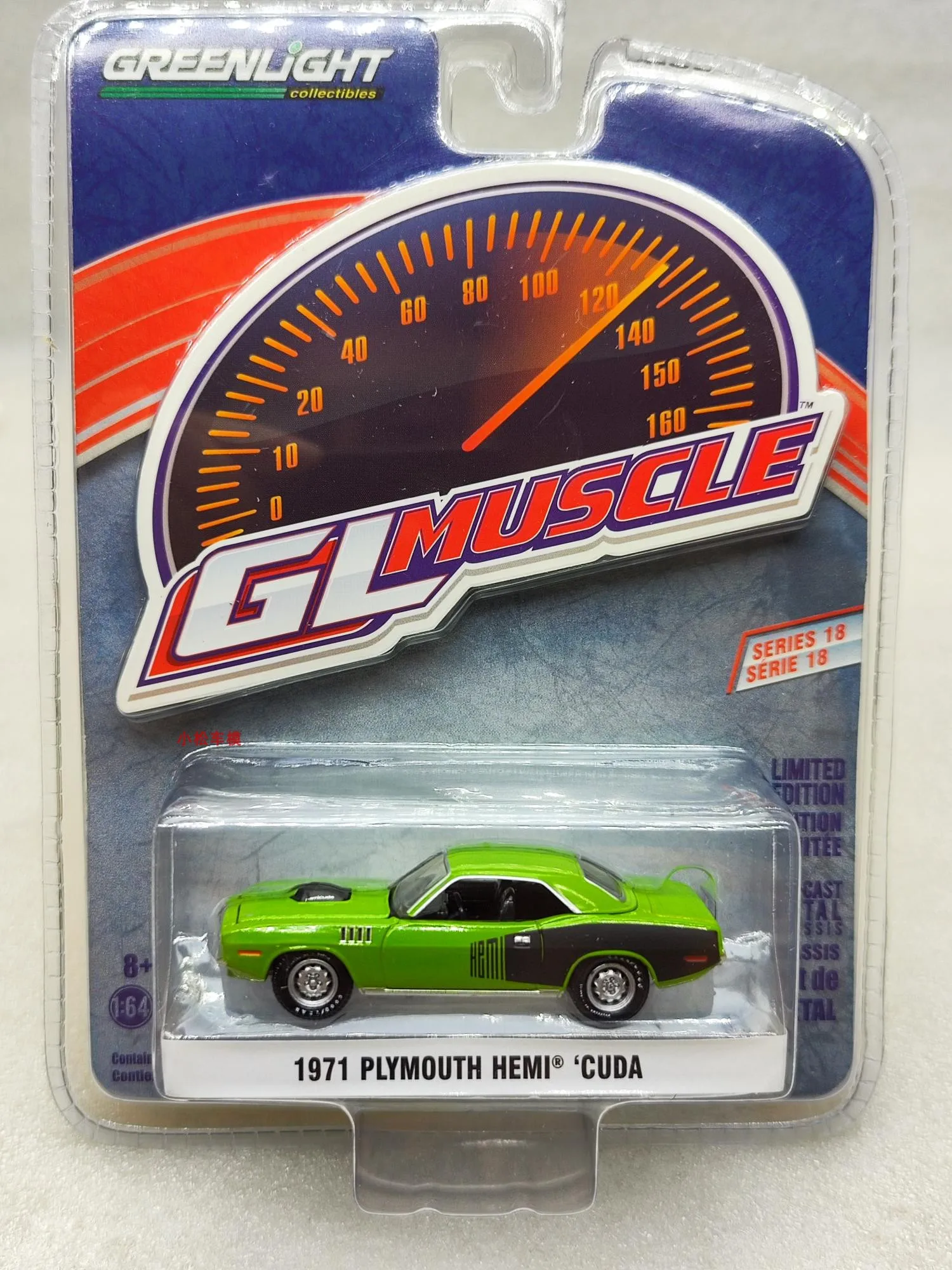 

1: 64 1971 Plymouth Barracuda, мышечный автомобиль, литый под давлением, металлический сплав, модель автомобиля, игрушки для подарка, коллекция