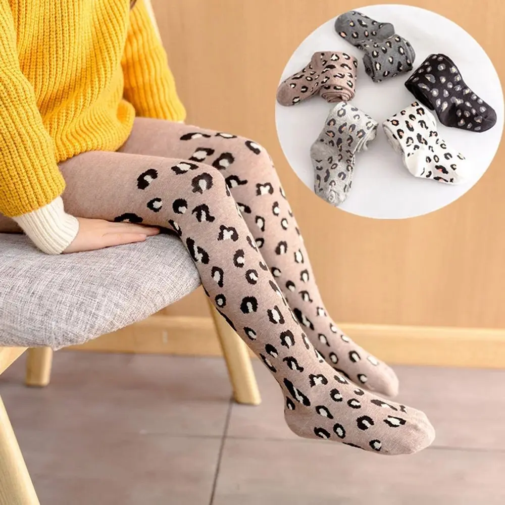 

Girls Toddler Underwear Keep Warm Cotton Leopard Tights Stockings Children Pantyhose