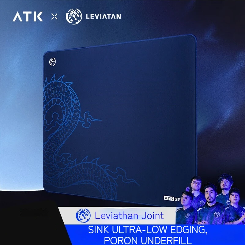 Atk X Lev Leviathan Co Фирменный индивидуальный игровой коврик для мыши Большой