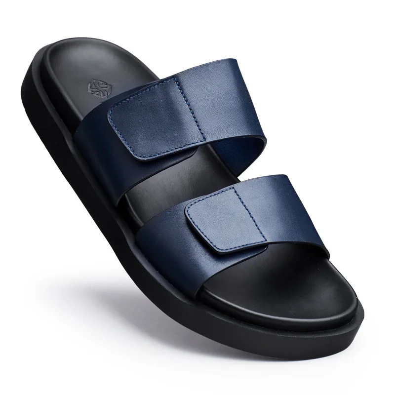 Designer Slippers Outdoor Sandals Men Platform Sandals Men Slippers Genuine Leather Roman Cowhide Summer Sandals Mens Shoes