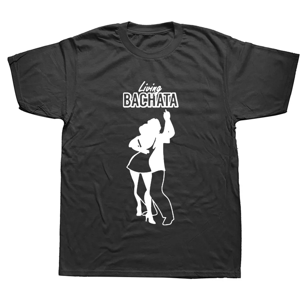 

Новинка, Мужская футболка с надписью «Living Бачата», мужские футболки с принтом в стиле хип-хоп, топы, футболки