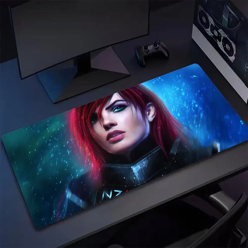 Коврик для мыши HIPS M-Mass Effect 3 Tapetes de Mesa Teclado Borracha Kawai Tapete Antiderrapante XXL90x40 см