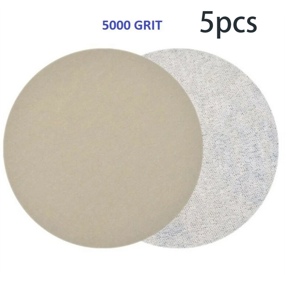 

Multi Purpose Sanding Discs 5 Inch Diameter 20 Pack Hook and Loop Silicon Carbide Material Multiple Grit Options