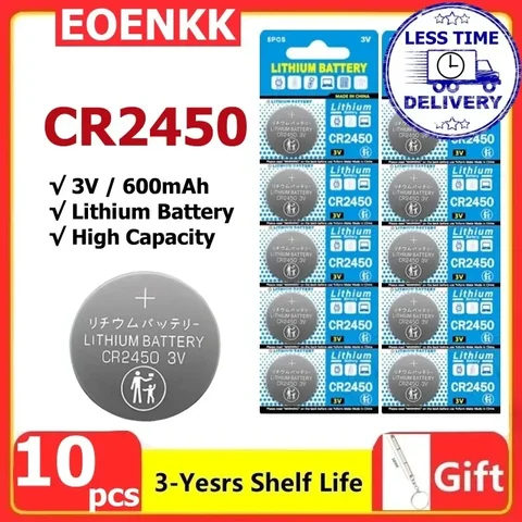 Кнопочная батарея CR2450 Koonenda 3В 600мАч