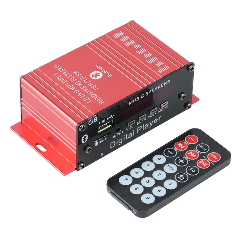 

12V Speakers In The Car Audio Bluetooth Amplifier For Speakers 220V Sound Equipment Home Music Amplificador HIFI Stereo