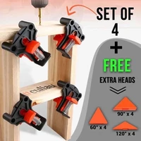 12pcs clamp set 6090120 degrees corner clamp wood angle clamps woodworking frame clamp corner holder woodworking hand tool