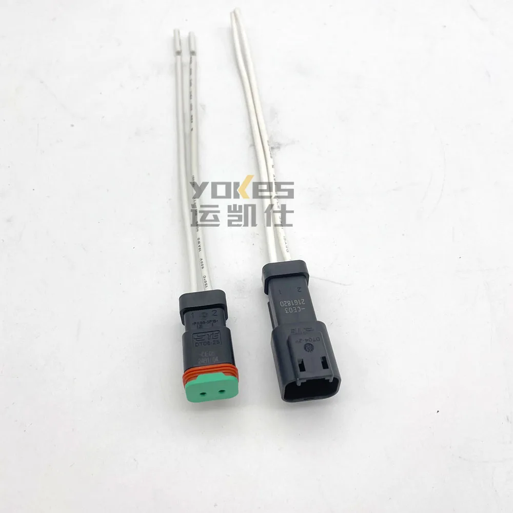 Женский автомобильный 2-контактный Штекерный разъем оригинальные импортные