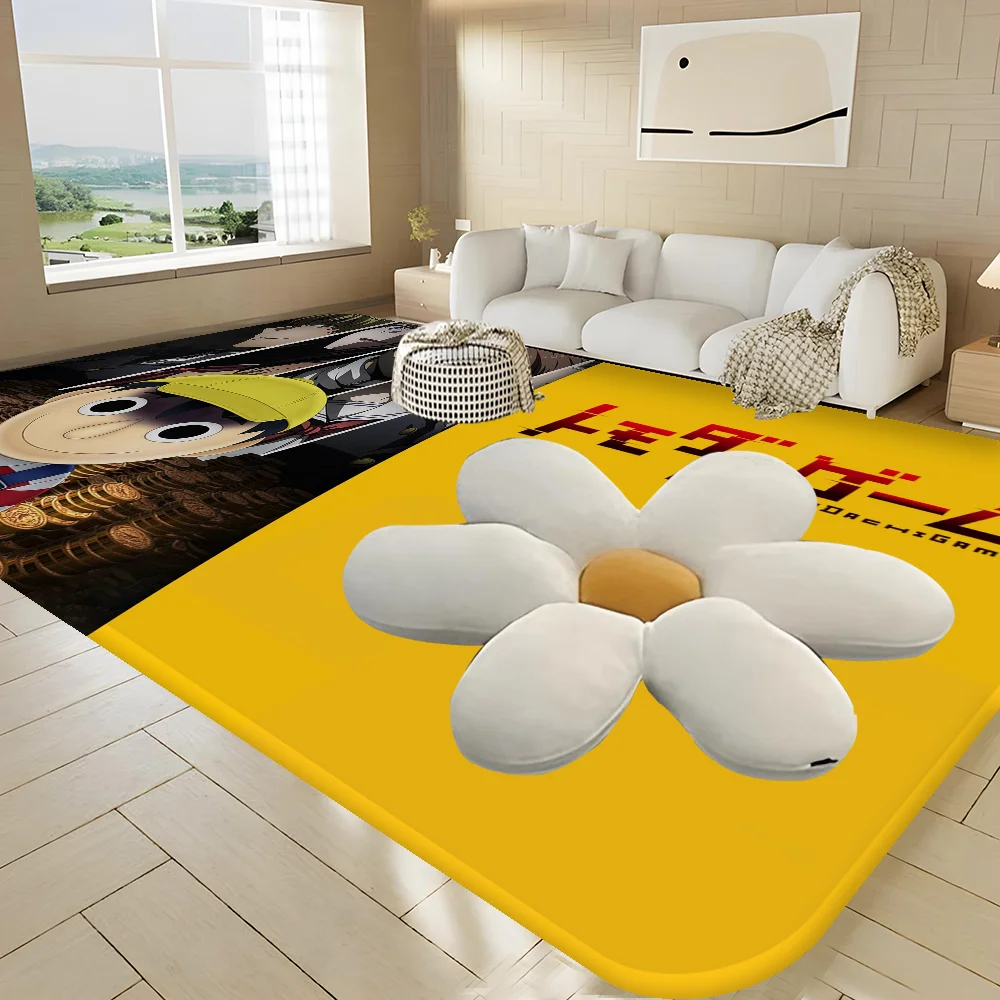 Tomodachi Game Cartoon Floor Mat Non-Slip Laundry Room Decor Balcony Child Living Bedside Mats
