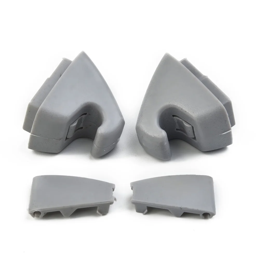 

2pcs Sun Visor Fixing Clip Gray SUN VISOR SUPPORT CLIP RETAINER HOOK 95994975 W/ The Trap Door Located At The Bottom Of Clip