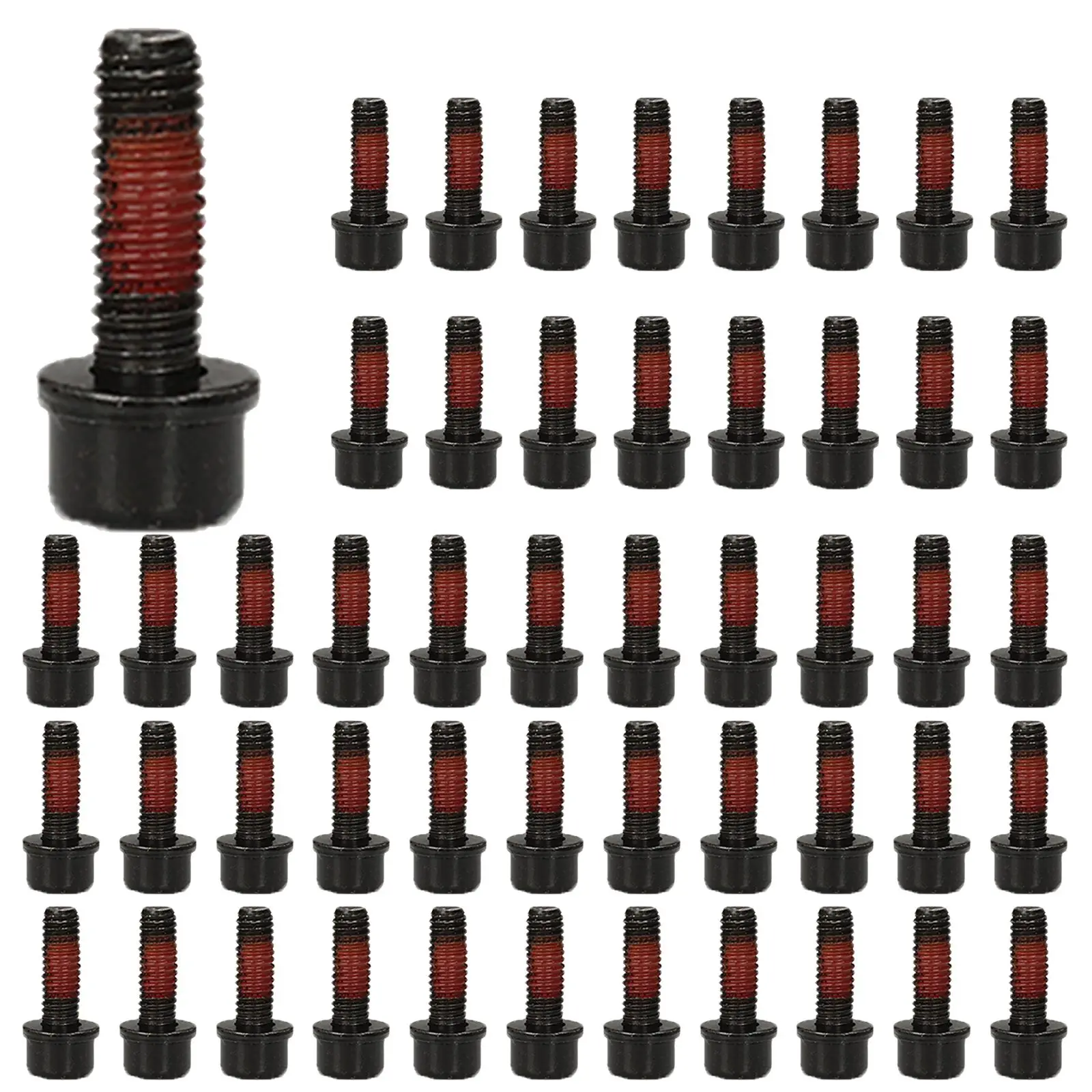 

50PC Caliper Screw Bicycle Aluminum Alloy Disc Brake Caliper Screw M6x18/20mm With Spacer Mtb Accesories