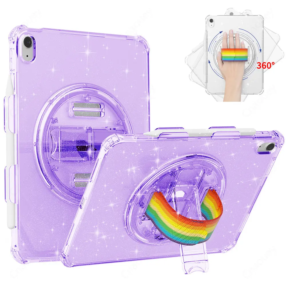 

PC Case for IPad 10th Generation 2022 Case for IPad Pro11 IPad 10.2(7th 8th 9th Gen) 360 Rotation Stand Case with Pencil Slot