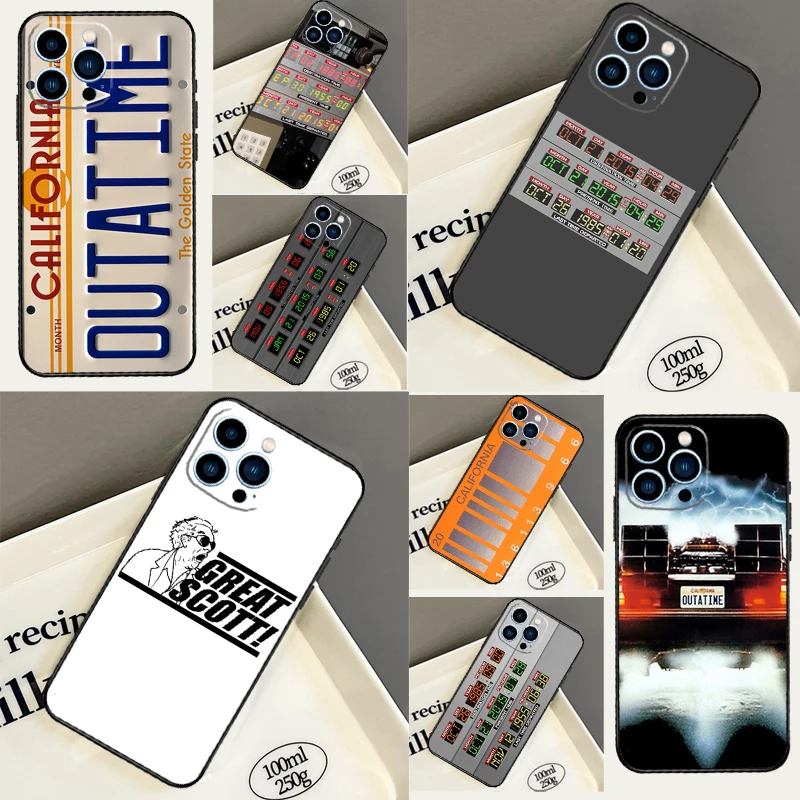 Фото Чехол Back To The Future Plate OUTATIME для OnePlus 15R 15 13 13R 13T 12 12R 10T 11 10 Pro Nord 5 CE 2 3 4 Lite N20 N30 №1