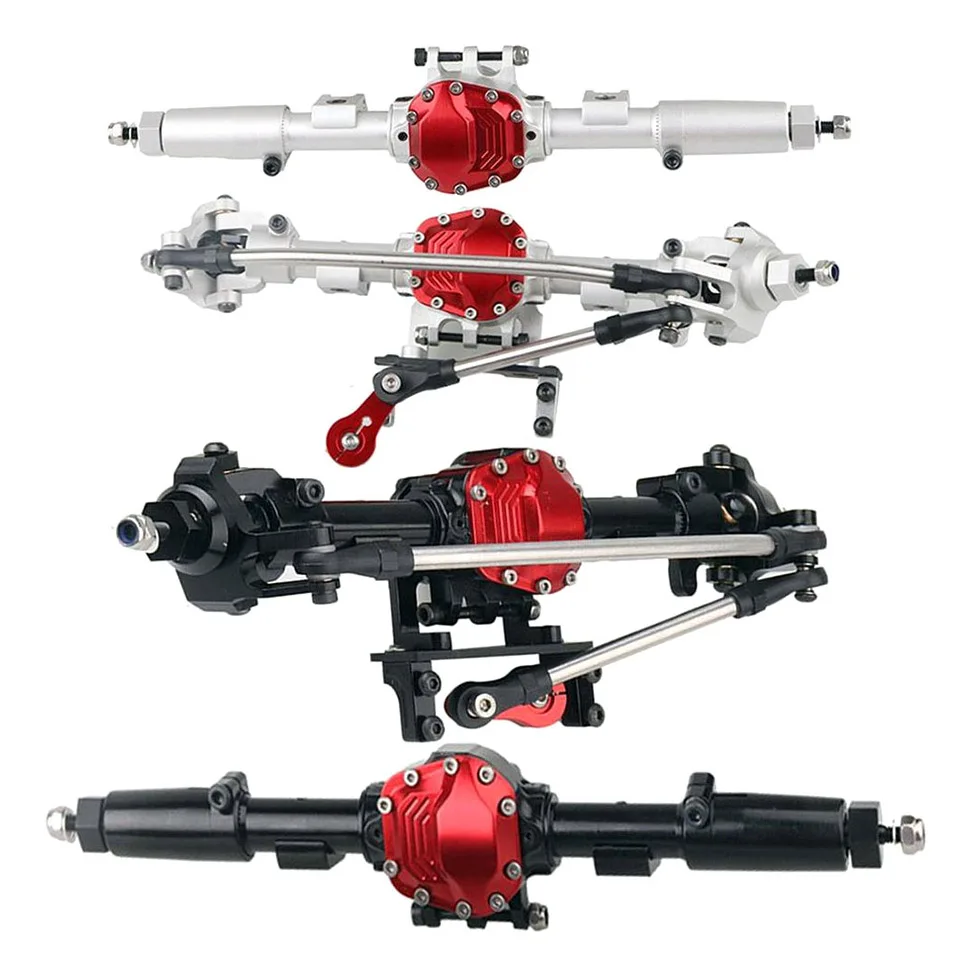

Front Rear Advanced Edition Complete Alloy Axle for 1/10 RC Crawler Car Axial SCX10 II 90046 90047 Upgrade Part