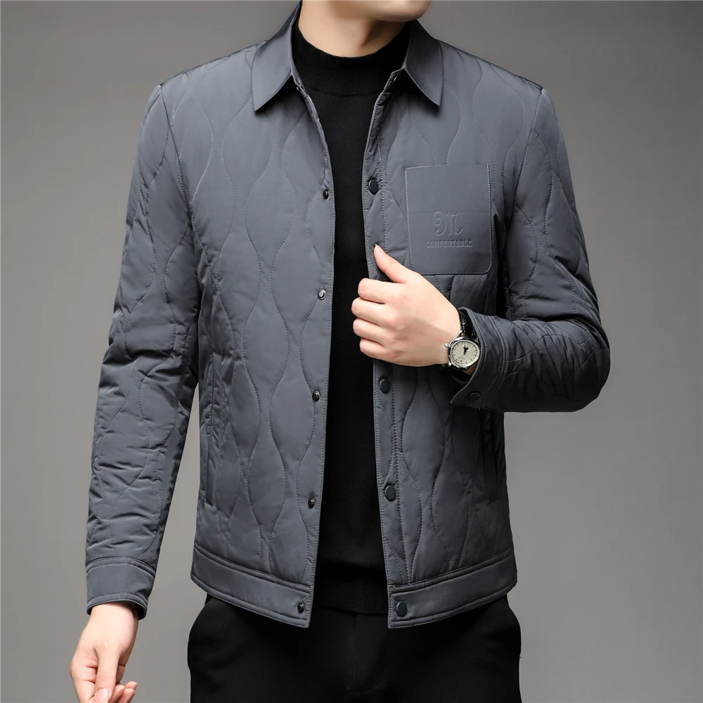 COODRONY Parka 90% White Duck Down Jacket Men Clothing Autumn Winter New Arrival Business Casual Warm Single Breasted Coat Z8187