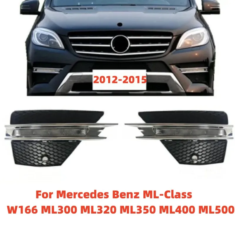 

Automotive Front Bumper Fog Lamp Decorative Accessories For Mercedes Benz ML-Class W166 ML300 ML320 ML350 ML400 ML500 2012-15