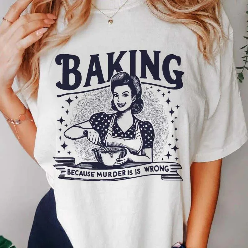 Женская футболка с короткими рукавами и круглым вырезом принтом лето 2024 забавная