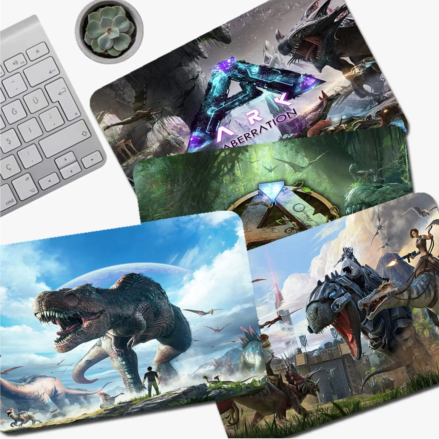 

Ark Survival Evolved DIY Cartoon Anime Gaming Mouse Pad Keyboard Mouse Mats Smooth Company For PC Desk Pad