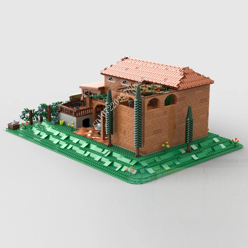 4000 шт. Модульные строительные блоки MOC для дома и виллы