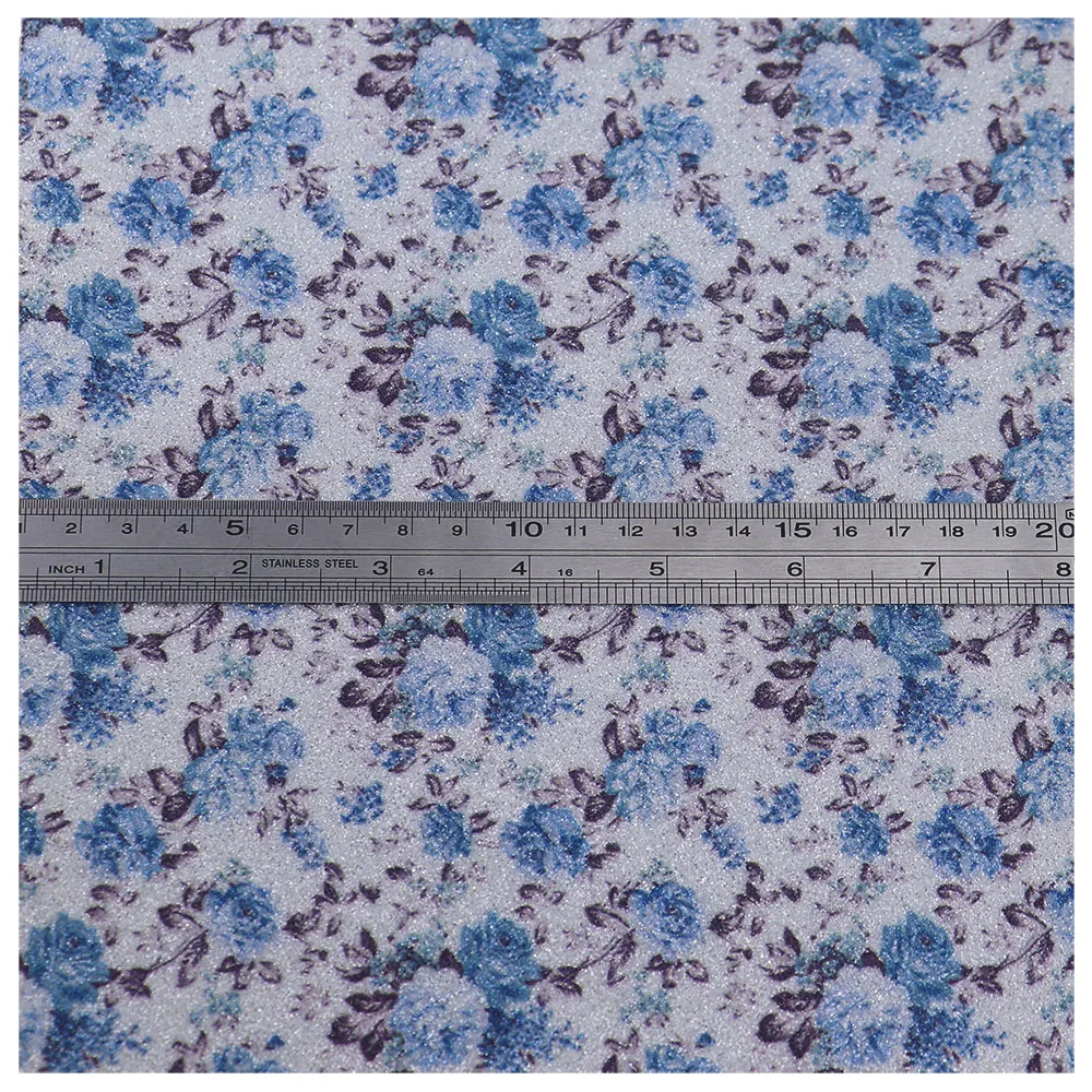 30 см x 134 рулон тонкая роза с принтом блестящая ткань искусственная кожа для шитья