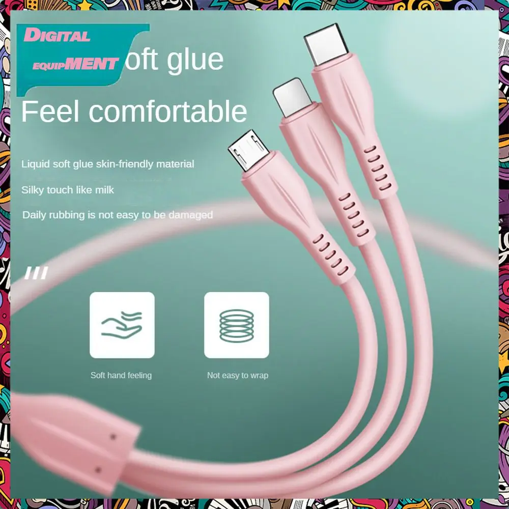 

First Line Three Use Soft Rubber Safe And Reassuring Fast Charging Not Easily Damaged Due To Daily Friction Not Easily Broken