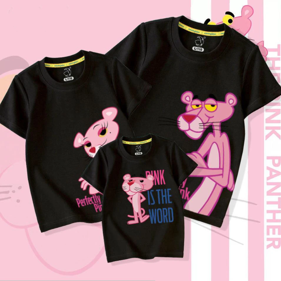 

2022 Cute Cartoon Print Summer Family Matching Clothes Look Mother Dad Daughter Son Mommy and Me Mom Tee Shirts Family Outfits