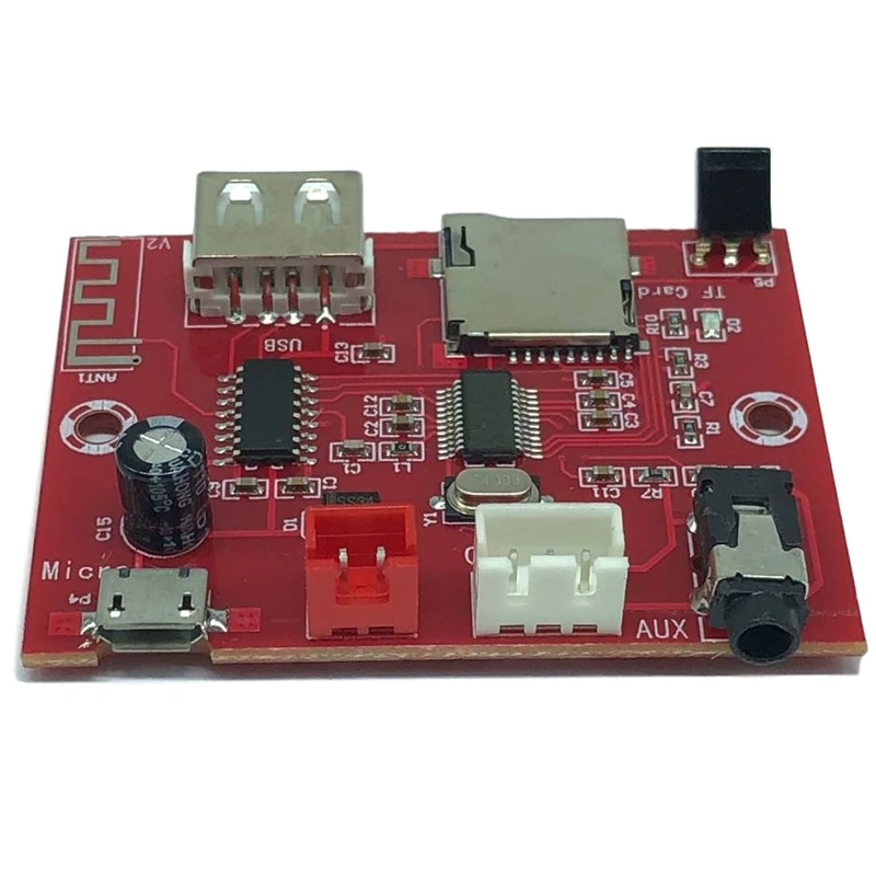 Модуль аудиодекодера DC5V Bluetooth U-диск/TF карта приемник модуль AUX Выход пульт