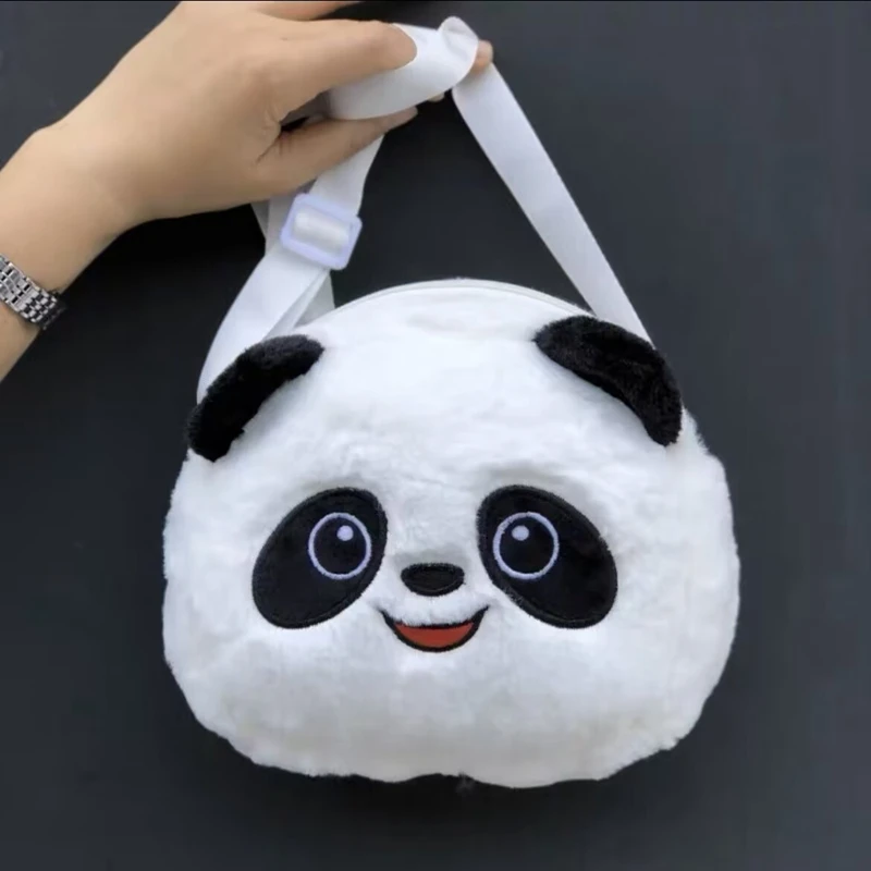 Cute Kawaii Faux Fur Crossbody Bags Wallet Purse plush Shoulder Bag Toy Children School Backpack Kids Gift Toys
