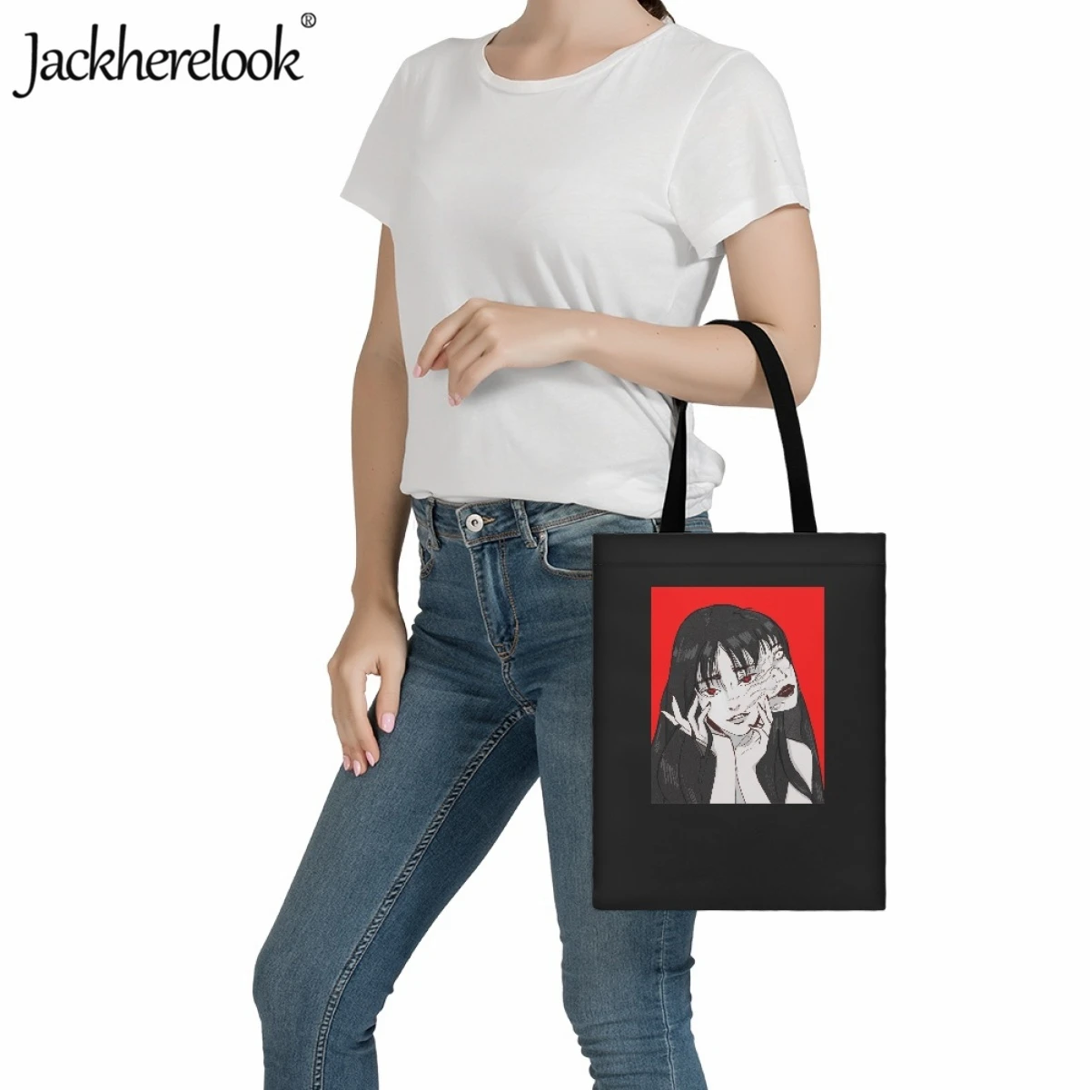 Jackherelook японский ужас аниме Tomie модная трендовая женская сумка через плечо для