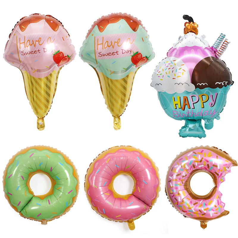 Воздушный шар для гурманов мультяшная игрушка воздушный в виде пончика