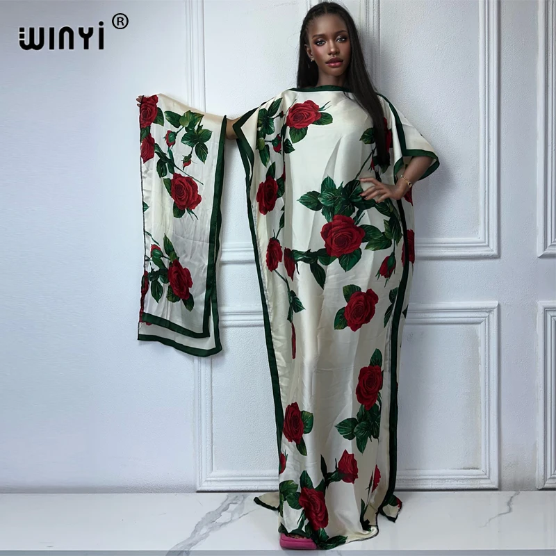 Платье женское в африканском стиле с цветочным принтом