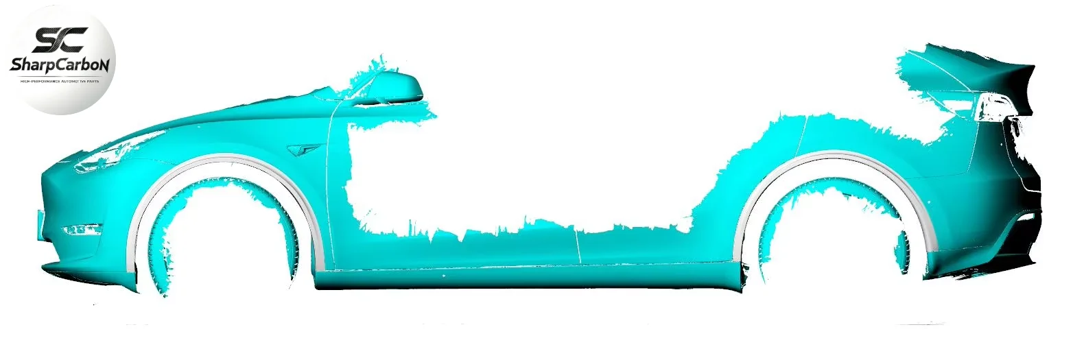 Накладки на колесные арки из сухого карбона для Tesla Model Y 2019-2021 (art.: 3920dc2cd258c) - 3920dc2cd258c