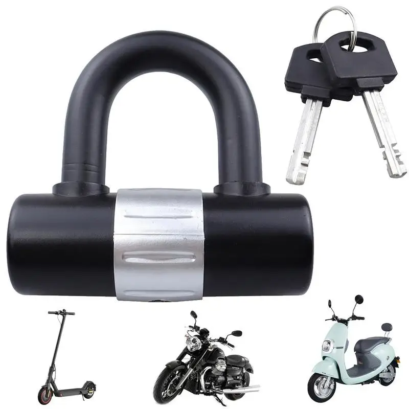 

Motorcycle U Lock With Keys Universal Heavy Duty Anti Theft Disc Brake Security Locks Waterproof Bike Padlock For Ebikes Bicycle