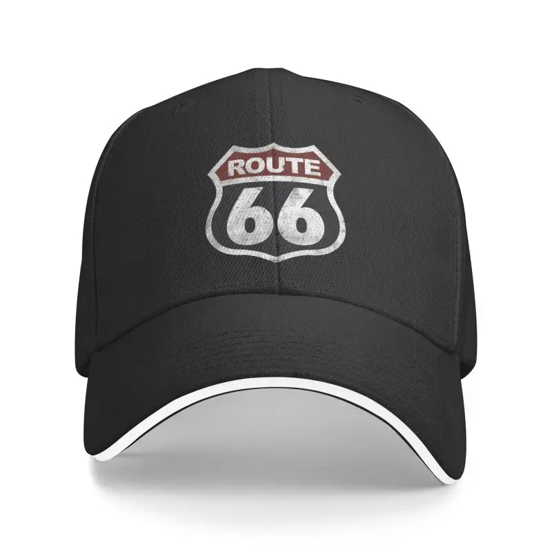 

New Vintage Historic Route 66 Punk Baseball Cap Unisex Adult America Highway Mother Road Adjustable Dad Hat Men Women Hip Hop